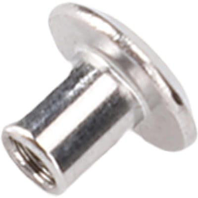 100 Paar 0.16x0.2x0.33in Klinknagel Stud Set Ronde Platte Kop Roestvrij Staal Klinknagel en Schroef Kit voor