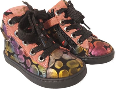 Jochie & Freaks Veterschoen Bertine JF-23158 Zwart Roze Multi