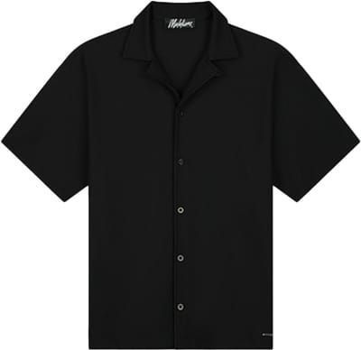 Malelions Ribbed Camp Collar Shirt