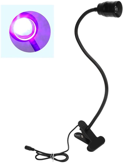 Dailygoody - UV-lamp voor Wimperextensions - Gelnagels - Voetpedaalbediening - Compact formaat - Uitharden UV-wimperlijm - Professioneel gebruik - Ges...