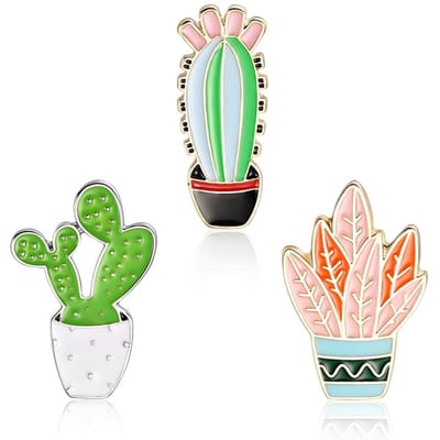 3 stuks Leuke Emaille Legering Pin Broche Knop Badge Sieraden Cadeau Kleding Tas Decoratie green