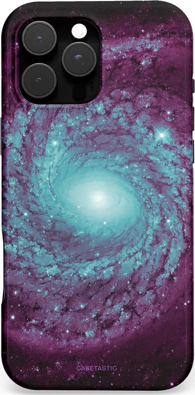 Casetastic Hoesje Geschikt voor Apple iPhone 16 Pro Max Magsafe - Stijlvolle Beschermende Duo-layer Case - Nebula zonnestelsel