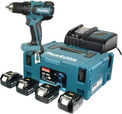 Makita DDF459RF4J BOORMACHINE KOOLBORSTELLOOS 18 VOLT 3,0AH LI-ION | MET 4 ACCU'S