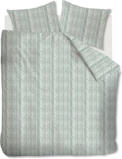 At Home Fold - Dekbedvoertrek - Lits-jumeaux - 260x200/220 cm - Groengrijs