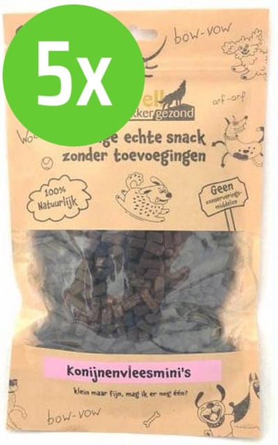 Carniwell Konijnenvleesmini's 200g - 5 verpakkingen