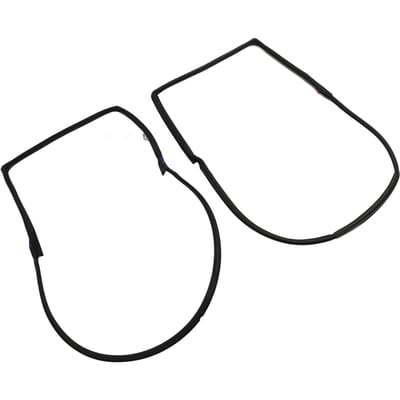 2 STUKS Voorportier Weerstrip Afdichting Waterdicht Winddicht Rubber 55395274AW voor Wrangler JK 2007 tot black