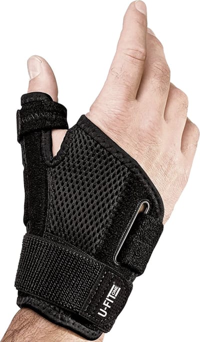 U Fit One Duimbrace - Beide Duimbrace Universeel - Duimbandage - Thumb Brace - Zwart - ufitone