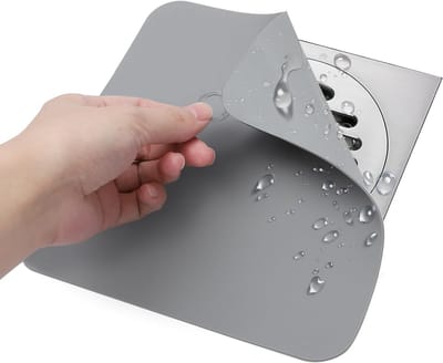 Siliconen Vloergootdeksel 20x20cm - Vierkante Anti-Geuroverlast Mat voor Douche, Keuken en Badkamer