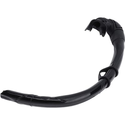 Tuba d'apnée en silicone pliable Tuba enroulable Tube respiratoire humide pour entraînement à la natation Plongée Snorkeling noir