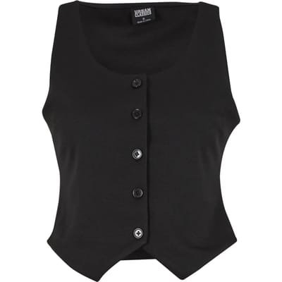 Urban Classics - Jersey Gilet - L - Zwart