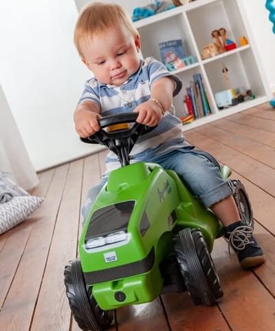 Ergonomische babyglijbaan met opbergvak en claxon voor peuters