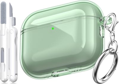 Transparante Schokbestendige Hoes met Sleutelhanger voor Draadloze Oordopjes Beschermhoes