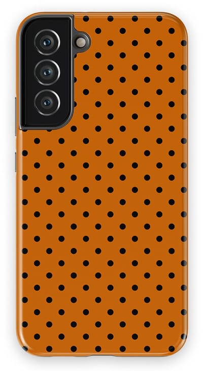 Polka Dots Hoesje Samsung Galaxy S22 Plus | Geschikt Voor Mag | Stippen Design Backcover Samsung Galaxy S22 Plus Pumpkin Dots