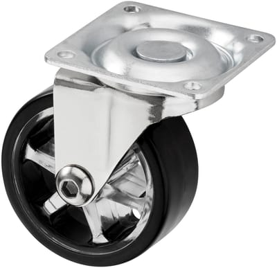 Design meubelwiel SHIFT wiel-Ø 50 mm zwart, draagvermogen 35 Kg, hoogte 64 mm Zwenkwiel van SOTECH
