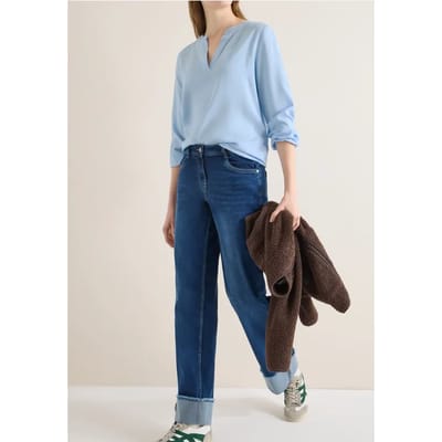 Blouse in effen kleur