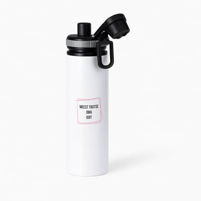 Hacebo® - meest trotse oma ooit waterfles met draaidop grijs - Oma - trotse oma - verjaardagscadeau - verjaardag - cadeau - cadeautje voor oma - oma artikelen - kado - geschenk - gift - water fles - 850ML
