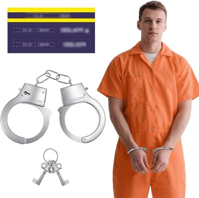 Handboeien van metaal voor Halloween, carnaval en themafeesten - Speelgoed voor rolspel en politieagenten met sleutel