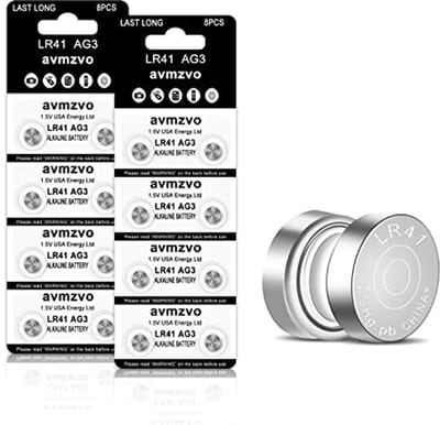 Knoopcelbatterijen 1,5V (16 stuks) - AG3, LR41, 392/SR41/192, Kwikvrij, Lange Levensduur