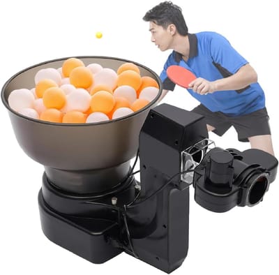 Tafeltennis Robot - Pingpong Machine - Tafeltennis Training - 9 Spin Ball Modi - 110 Ballen Capaciteit - Zwart