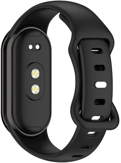 Siliconen bandje - geschikt voor Xiaomi Mi Band 10 / 9 / 8 / Xiaomi Smart Band 10 / 9 / 8 - zwart