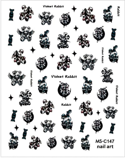 GNB-LAB - Nagelstickers - Halloween - Zelfklevend - Dun