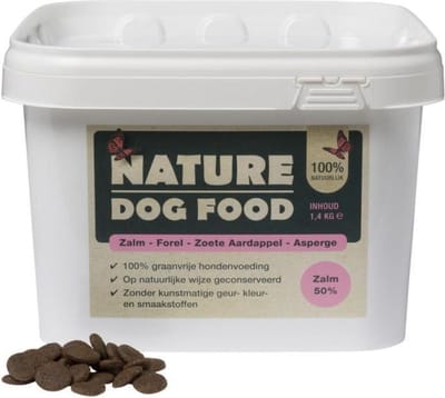 Nature Dog Food - Hypoallergeen hondenvoer Adult Graanvrij Zalm & Forel - 1.4 kg