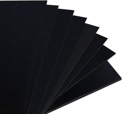 Kunststof Platen - PP Paneel - Werkplaats Gebruik - Mat Zwart Oppervlak - 500x500mm - Zwart