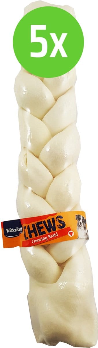 Vitakraft Chewing braid 14" - hondensnack - 5 Verpakkingen