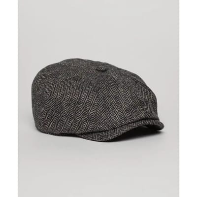 Superdry Baker Boy pet Donkergrijs Grootte: 1SIZE