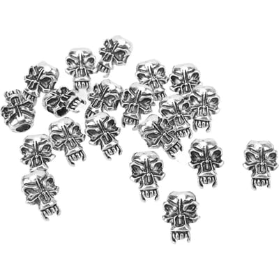 20 STUKS Baardkralen Comfortabele Randen Gladde Binnendiameter Haarjuwelen Baardkralen Accessoires voor gray