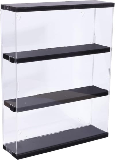 ZRSS® Wandvitrine Transparant - Vitrinekast Hangend - Voor Verzamelobjecten - Vitrine Wandmontage - 30 x 8,5 x 37,8 cm