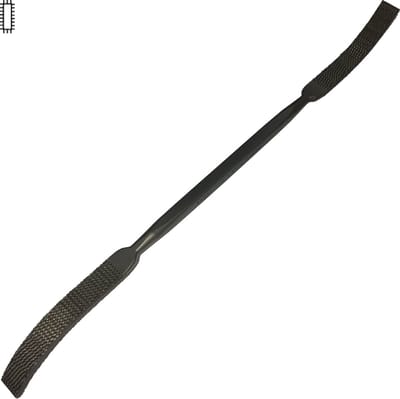 Corradi - Staartrasp voor hout - Lengte 190 mm - Platte Rechthoek
