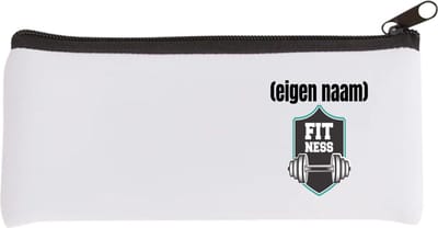 Akyol - fitness logo dumbbells met eigen naam Etui - Fitness - atleten/sport liefhebbers - sport - fitness - dumbbells - verjaardag - cadeau - kado - 20 bij 9 cm