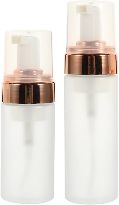 Dailygoody - Schuimdispenser - Pompdispenser - Duurzaam en praktisch - Roségoud - Zeepdispenser - Perfect voor reisflessen - 120/150 ml