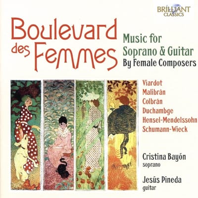 Cristina Bayón & Jesús Pineda - Music For Soprano & Guitar By Female Composers (CD)
