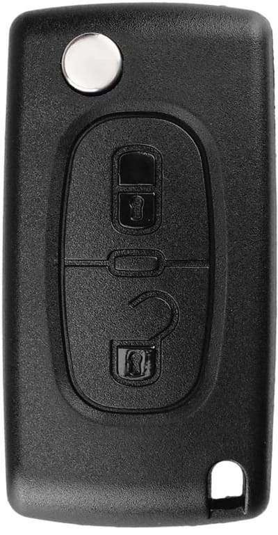 XEOD Autosleutelbehuizing - sleutelbehuizing auto - sleutel - Autosleutel / Geschikt voor: Peugeot 3 knops VA2 CE0536