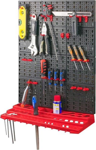 3 Stuks Muurmontage Gereedschap Bord Opslag Organizer voor Werkplaats Planken Rack Set