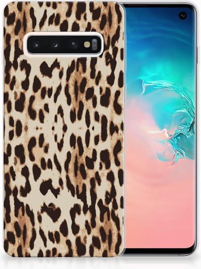 Samsung Galaxy S10 TPU Hoesje Leopard