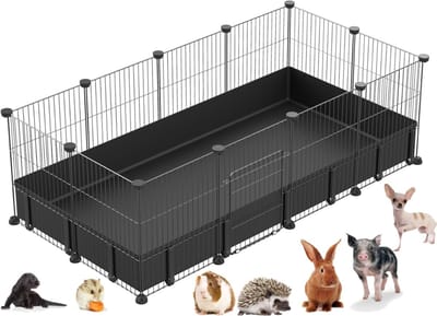 TopChoice® Cavia Kooi - Knaagdierenkooi - Konijnhok - 120x60x38cm - Metaal