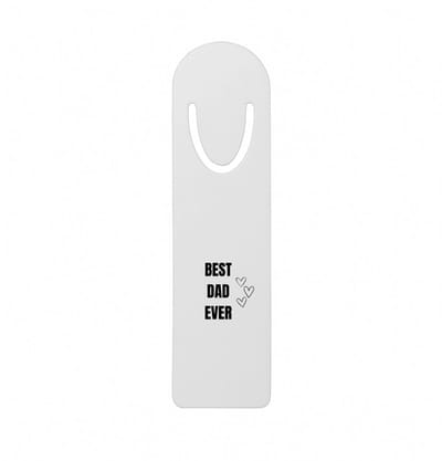 Hacebo® - Best Dad Ever metalen boekenlegger - Vader - Papa - Vaderdag - cadeau - verjaardag - Opa Bladwijzer boekenleggers - 12.7 cm x 3.2cm