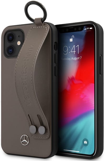Bruin hoesje van Mercedes-Benz - Backcover - iPhone 12 Mini - Hand Strap