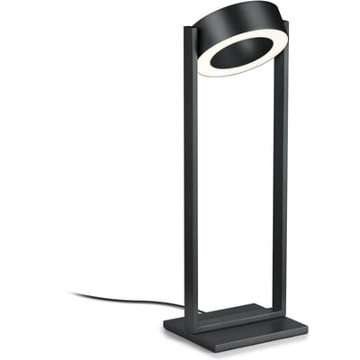 Knapstein LED tafellamp Wega, matzwart, hoogte 45 cm, gebarenbediening