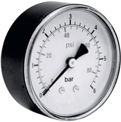 ICH Manometer 306.63.10 Aansluiting (manometer): Achterkant 0 tot 10 bar Schroefdraad (buiten) 1/4 1 stuk(s)