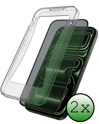 Screenprotector - 2 Stuks Geschikt voor iPhone 17 Pro / 18 Pro - Met Installatie Kit - Privacy Filter - Beschermglas - Flexibel Glas - Tempered Glass - Screen Protector