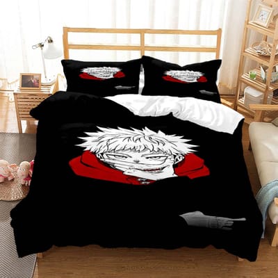 3D Anime Jujutsu Kaisen Digitale Print Polyester Beddengoed Collecties Dekbedovertrekken Jongens Dekbedovertrek Collectie Voor Tieners Beddengoed Collectie Huistextiel EU Twin 135x200cm
