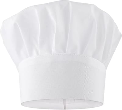 Koksmuts Katoen - Kookkap Unisex - Koken en Bakken - Verstelbare Band - One Size - Wit