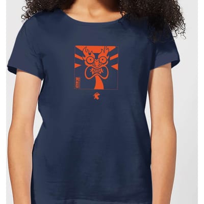 Samurai Jack Aku Kanji Women's T-Shirt - Navy - S