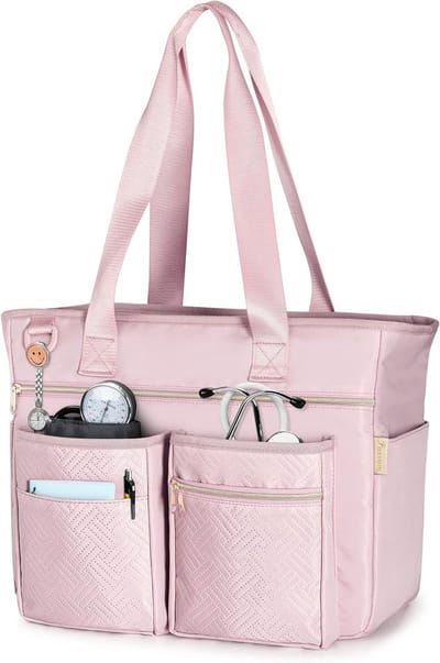 Verpleegkundige tas - Werk tas - Professioneel werk - Met laptophoes - 39 cm - Zwart