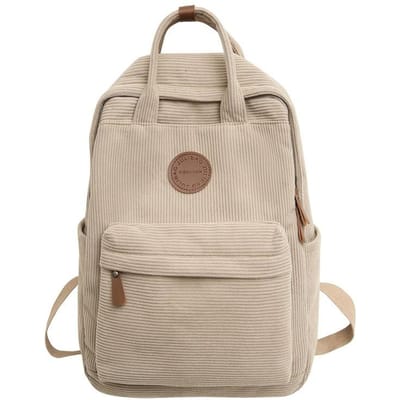 Ribfluweel Hand-voorgestelde Rugzak voor Buitenlandse Handel Nieuwe Koreaanse Versie Retro Canvas Rugzak Casual Middelbare School Student Schooltas