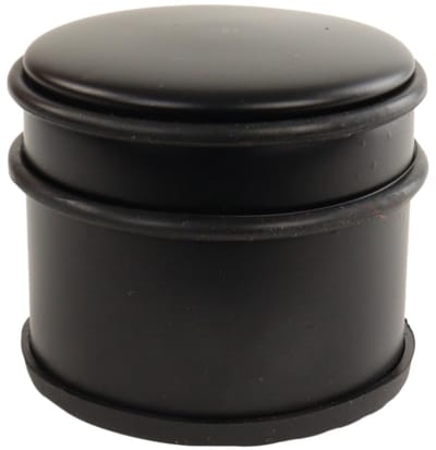 Deurstopper 9x7.5cm - Matte zwart - Coated metaal - Voorkomt deurbeweging - SnelShoppen